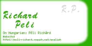 richard peli business card
