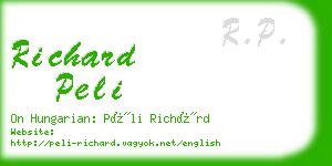 richard peli business card